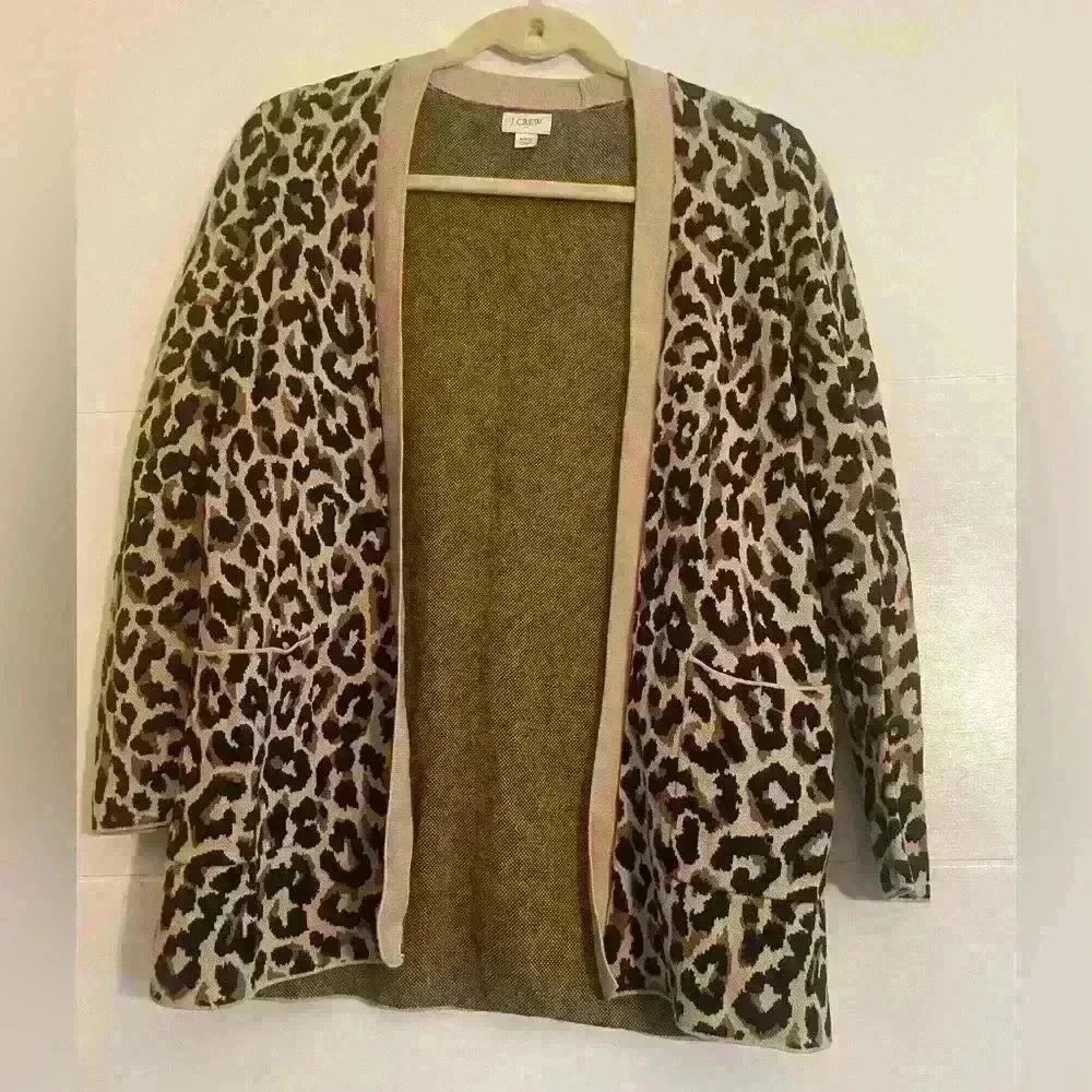 J. Crew | Leopard Cardigan | Size xxs